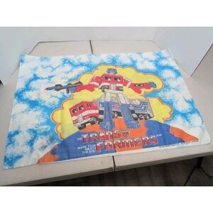 Vintage 1984 Transformers Pillow Case Made in The USA. Hasbro Industries